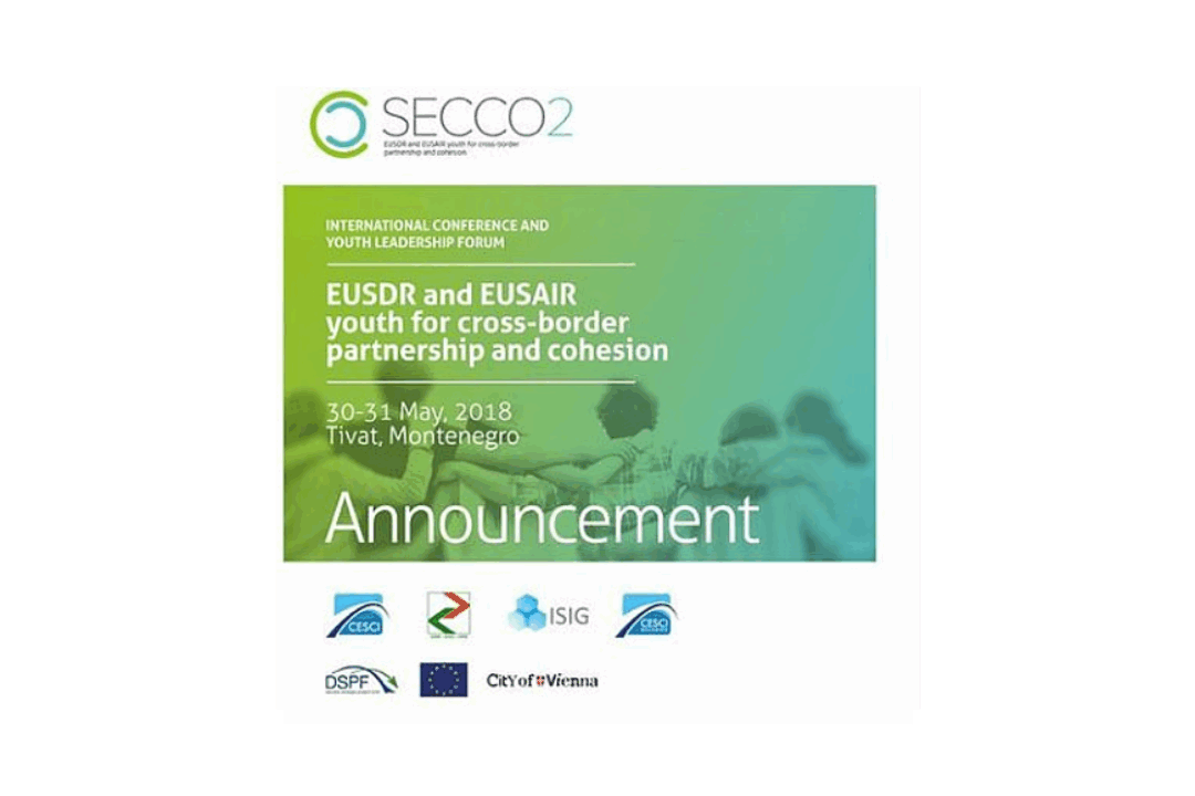 EUSDR and EUSAIR youth for cross-border partnership and cohesion, Tivat 30-31 May 2018