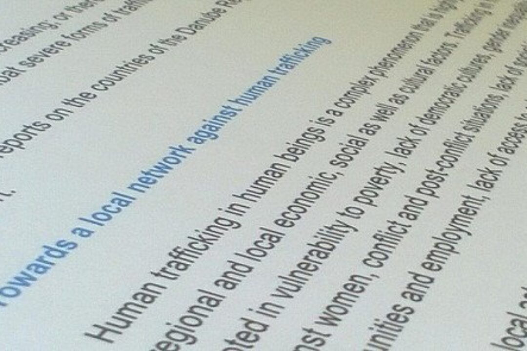 Background report on framework conditions and institutional landscape – Towards a EUSDR City Network against Trafficking in Human Beings