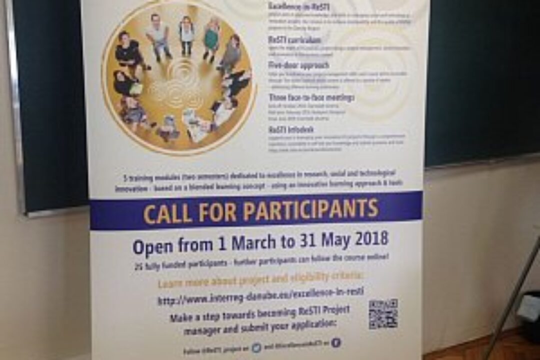 ReSTI pilot training course in project management – Call for participants open!
